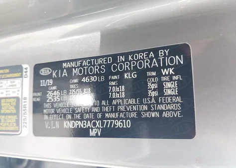 KNDPN3ACXL7779610
